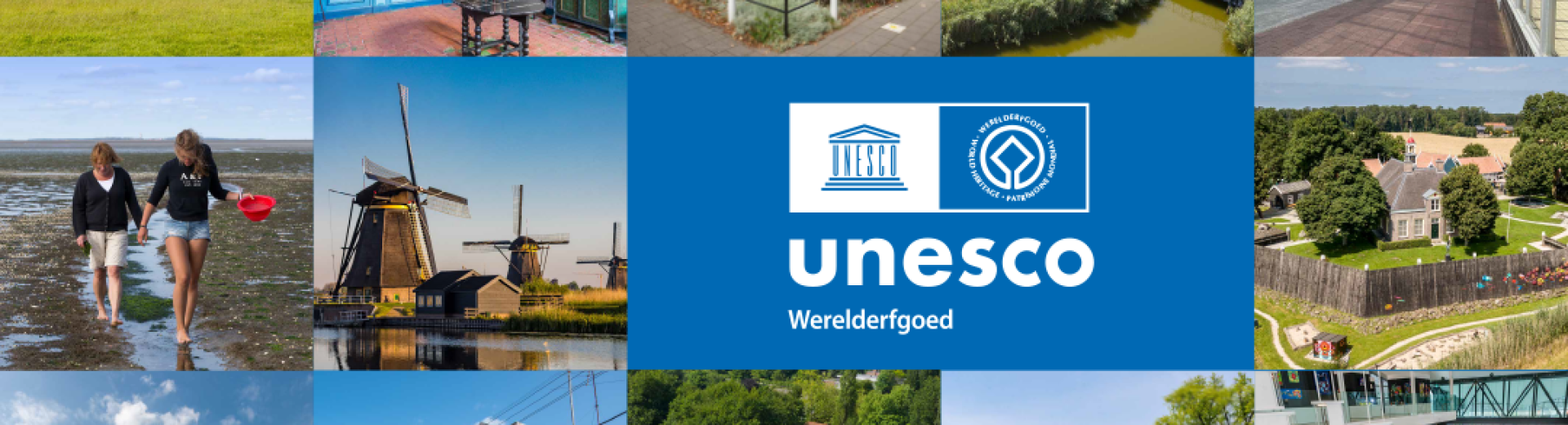 Banner UNESCO Werelderfgoed in het Koninkrijk der Nederlanden