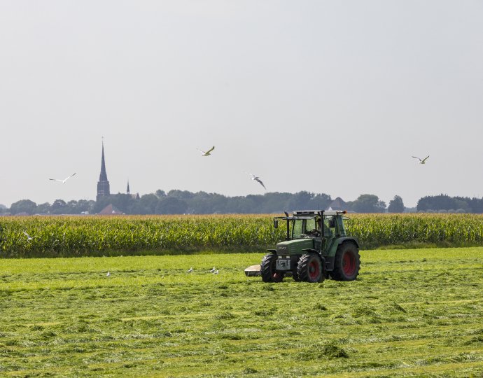Droogmakerij de Beemster Tractor  028 - Fotograaf Bertel Kolthof © Stichting Werelderfgoed Nederland