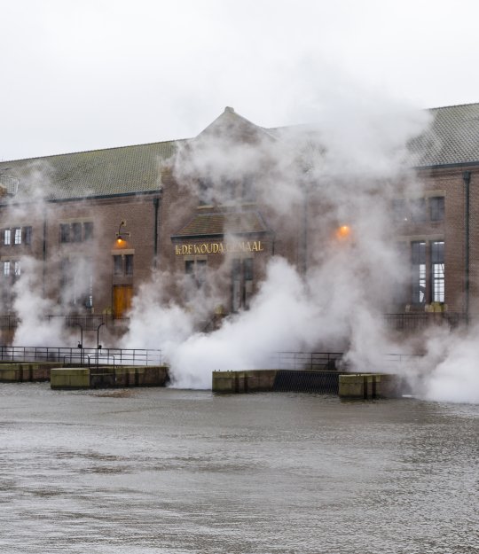 Woudagemaal onder Stoom